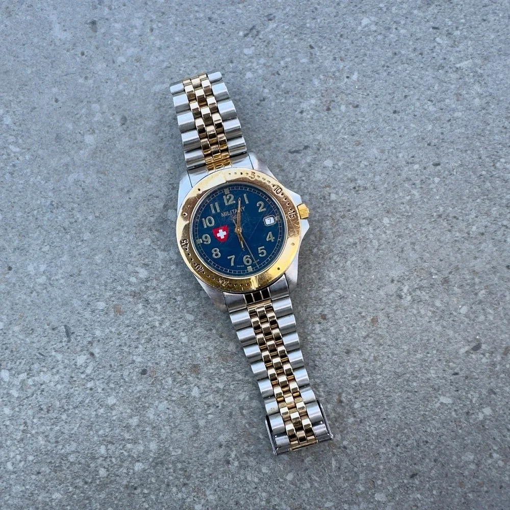 Swiss Military Watch 70028 All Stainless Steel Swiss Made Water Resistant 5 ATU